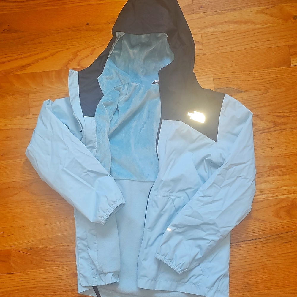 Girls fleece lined North Face Jacket